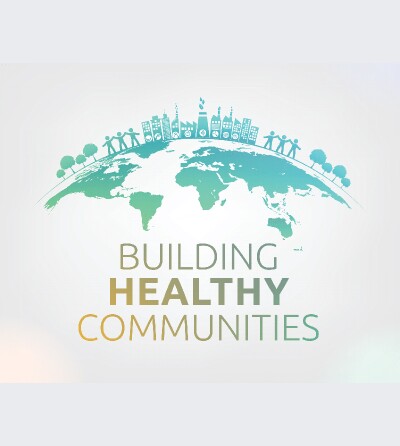 Building Healthy Communities book cover illustration