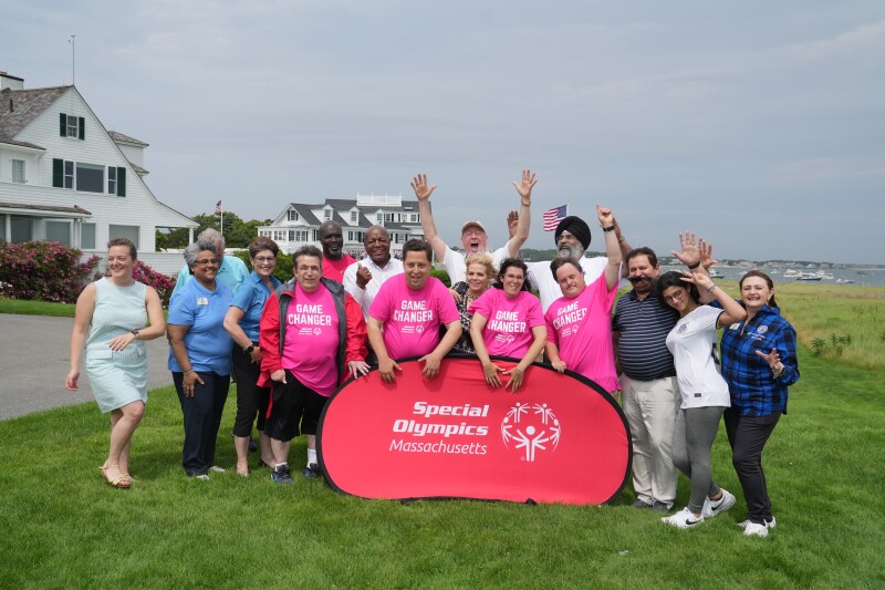 Special Olympics Massachusetts athletes in Hyannis Port